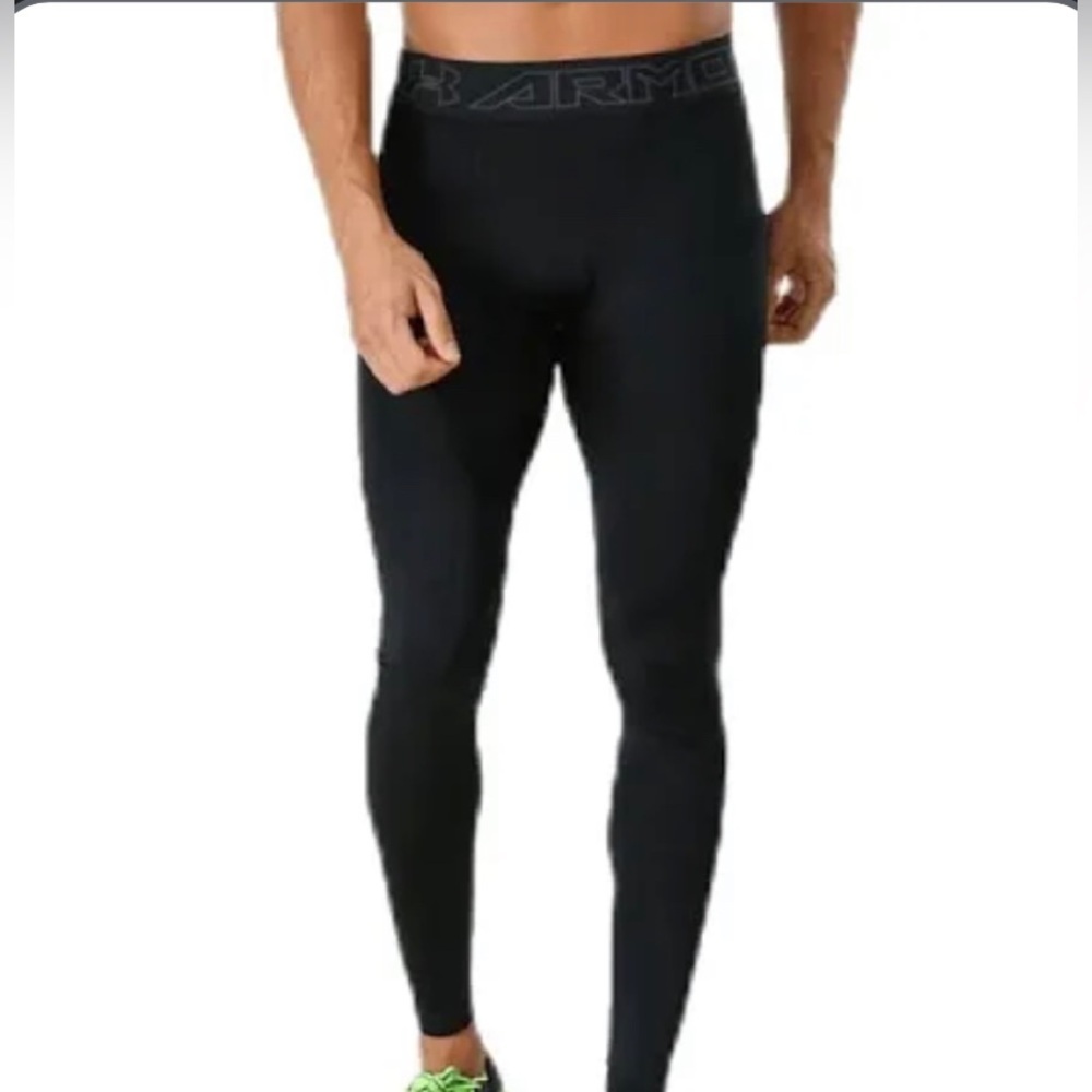 Under Armor Mens Black ColdGear Compression Leggings